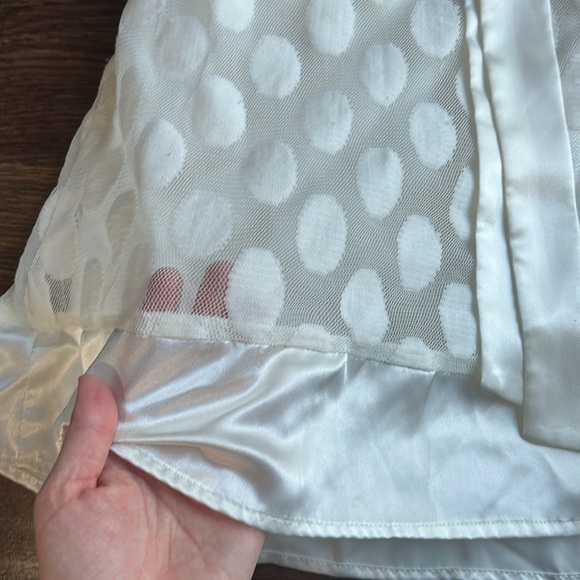 Ivory Tank Top with Bow | Baby Doll Style Tank Top | White Tank Top | - Picture 4 of 8